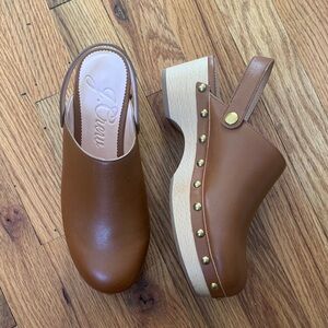 J. Crew convertible leather clogs